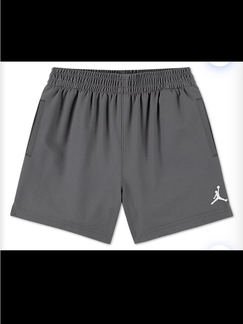 Jordan Gray Mesh Athletic Shorts with White Jumpman